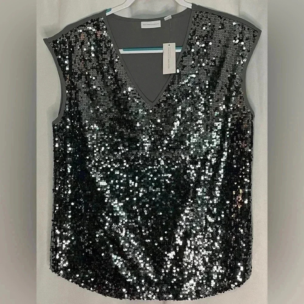 New York & Company sequins top